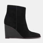 Dolce Vita Susann Suede Wedge Booties in Black Size 9 Photo 1