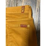 7 For All Mankind  7FAMK The Skinny Mustard Yellow Jeans Womens Size 25 Funky Fun Photo 10