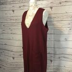 Nordstrom Rack NWT Dual Nature ribbed dress in wine from size large Photo 3