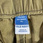 Old Navy High Rise OG Chino Shorts Women's XL Green Pockets 3" Inseam Utility Photo 4