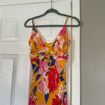 Ronny Kobo Revolve Anika Midi Floral Dress Pineapple Yellow Size XS Photo 4