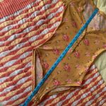 Free People Dylan Thermal Henley Floral Printed Bodysuit Tan Combo XS Photo 14