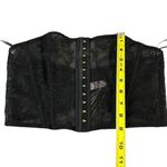 Victoria's Secret Victoria’s Secret‎ Size M Strapless Corset Tank Top Black Lace Mesh Crop New Photo 7