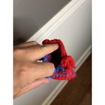 Handmade Crochet Shoulder Bag Womens Small Crossbody Purse Striped Unique Gift Photo 6