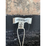 Max Studio Women’s  Black White Elastic Waist Tweed Pull On Skirt Small Photo 1