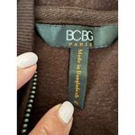 BCBG Paris Brown Full Zip Hoodie Sweatshirt Women's XL Photo 2