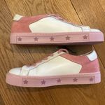 Matchboots ‘Rose Passion’ white leather pink suede lace up sneaker size 5 Photo 3