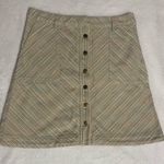 Pilcro and the Letterpress Anthropologie Chino Striped Mini Skirt. Photo 4