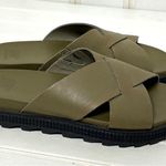 Sorel Women's Roaming Criss Cross Slide Green Photo 6