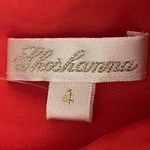 Shoshanna  Orange Silk Beaded One Shoulder Dress NWT Size 4 Photo 9