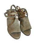 Free People  See Ya There Suede Sandals Ankle Buckle Chunky Heels Size 41 10 US Photo 2