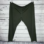 Ashley Stewart  Sport NWT Size 34/36 Olive Green 2 Pocket Athletic Leggings Photo 0