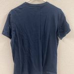 Armani Exchange Mens Navy Blue Logo T-Shirt Embossed Design Regular Fit Cotton C Photo 4