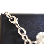 Laura Scott NIB  Laura's Heart Silver Tone Filigree Heart Blue Crystals Bracelet Photo 3