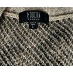 Womens Modern Canvas Open Front Cozy Leopard Animal Print Cardigan Sweater Sz L Size L Photo 6