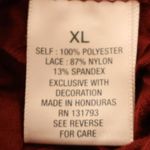 Dress Barn Maroon Lace Trim Cami Top Women's Lingerie Y2K Indie Sleaze Fairy Grunge Size Photo 6