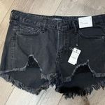 EXPRESS  Black Distressed Women's Shorts Photo 0