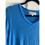 Wildfox Women's XS Blue V Neck Pullover Sweater Casual Cozy Photo 2