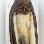 UGG  Women’s Moccasins Slippers Brown Suede Shearling Lined Size 8 Photo 9