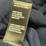 Ambiance Navy High Elastic and Tie Waist Pleated Paper Bag Pocket Shorts Small Blue Photo 11