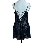 Victoria's Secret Victoria’s Secret Vintage 1990’s Gold Label Black Lace Bow Slip Babydoll Size S Photo 1