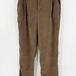 Zenana Outfitters Brown Pleated Front Straight Corduroy Casual Pants Women's Size XL Photo 0