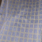 Spanx Womens Navy Blue Checkered Jeanish Ankle Leggings Large Photo 3