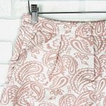 Victoria Beckham Blush Pink Paisley Brocade Shorts - Women's Size 4 Photo 2