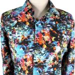 Jared Lang Button Down Shirt Tropical Fish Large Vacation Photo 3