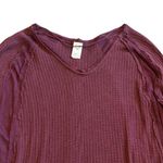 We The Free  People Catalina High Low Thermal Long Sleeve Shirt Top Size Small Photo 2