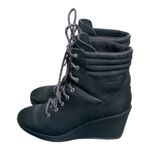 Merrell  Women's Tremblant Black Wedge Lace Up Waterproof Bootie boots Size 8 Photo 2