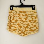 Anthropologie By Yellow Floral Jacquard Knit Sweater Shorts XS Photo 4