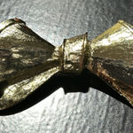 Vintage Signed Gerry's 2" Gold Tone Bow Pin Brooch Photo 0