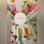 Luxxel The San Francisco Ivory Multi Romper Off Shoulder Ruffled Floral Sz S Photo 4