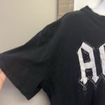 AC/DC  Cotton:On Black Relaxed Boyfriend T-Shirt Distressed Goth Grunge Small Photo 5