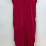 Free People Beach Hot Pink - Magenta Midi Cotton T Shirt Dress Size Extra Small Photo 0
