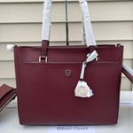 Michael Kors Merlot Multi Maisie 3 In 1 Tote Large Leather Bag Photo 1