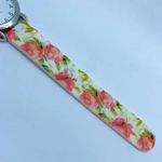 Sophie women’s Quartz analog watch 35mm silver tone colorful floral band running Photo 2