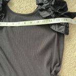 Karina Grimaldi Rania Mini Ruffle Dress Sleeveless Women’s M Little Black Dress Photo 6