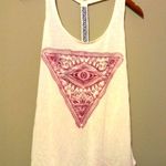 Maurice's XL Boho Racerback Eye of Providence Long Tank Top Photo 0