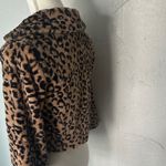 CAbi  Brown Leopard Teddy Jacket Photo 5