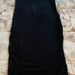 A pea in the pod Maternity Black Ruched Sides Sleeveless Midi Dress, size S Photo 5