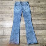 Petra 153 Button Up Low Rise Stretch Acid Wash Flared Jeans Blue Size undefined Photo 1