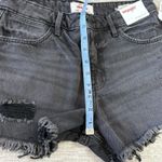Wrangler NWT  Women's Vintage Shorts Mid-Rise 2/26 Black Wash Frayed Hem Beach 4" Photo 7