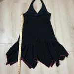 City Triangles Y2K Black Halter Neck Dress with Pink Trim Bow Detail Fairycore Photo 3