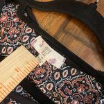 Hippie Rose  Black and Red Patterned Blouse 3/4 sleeves top shirt Medium Photo 5