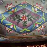 Floriana Floral Hand Painted Black Leather Boho Crossbody Purse Photo 1