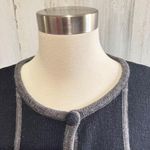 Vintage Santa Snowman Reindeer Cardigan Sweater large embroidery knit whimsical Photo 3