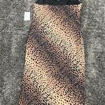Good American  Leopard Satin Slip Midi Dress​​​​​​​ Photo 4