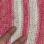 Wooden Ships  Beachcomber Top Cotton Pink‎ White Pullover Open Knit XS Sweater Photo 6